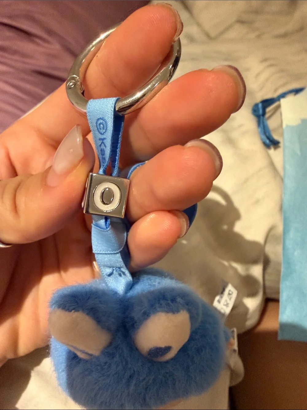 Confirmed O PIN FOR LOVE Blue Plush Keychain